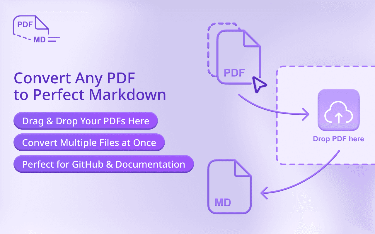 PDF to Markdown banner